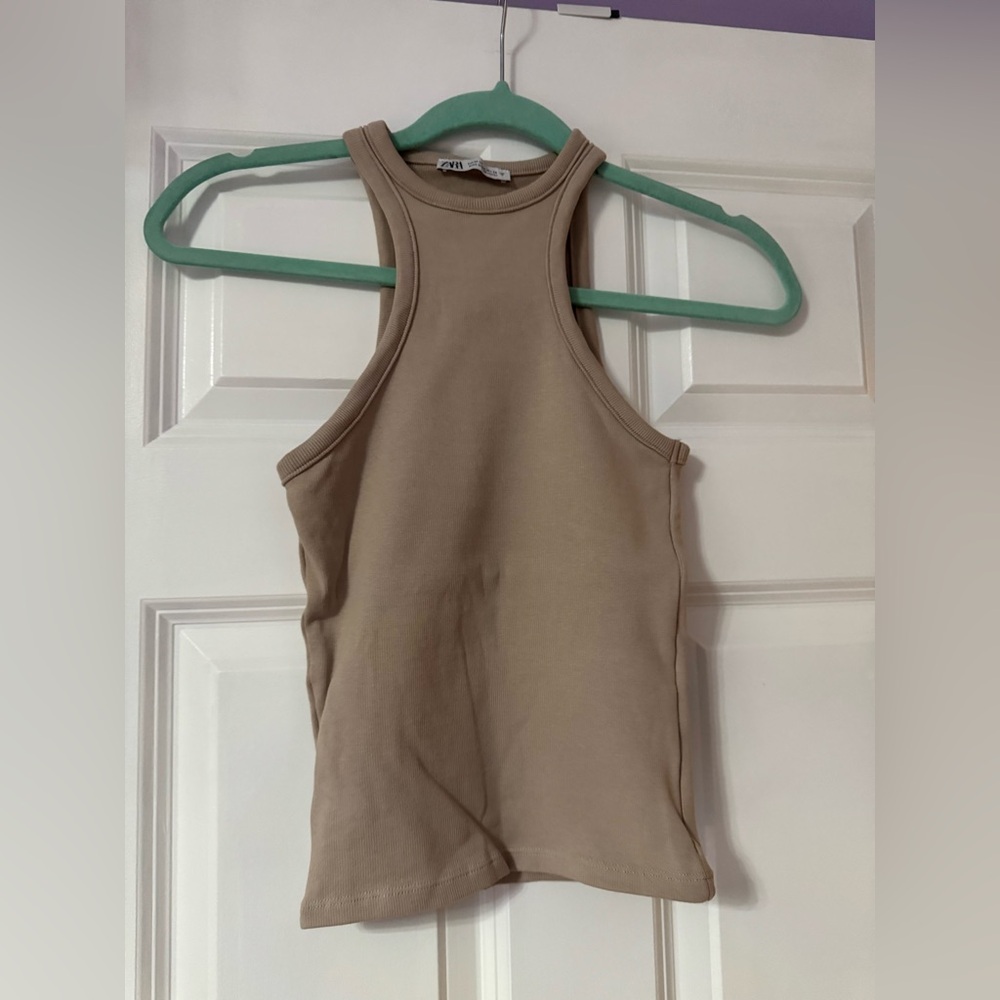 ZARA BEIGE TANK TOP